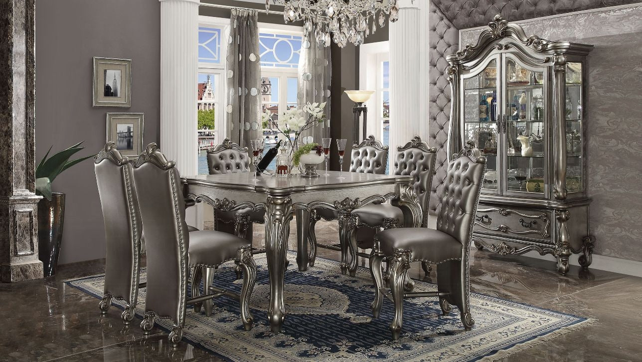 Versailles Curio Antique Platinum Finish 66838