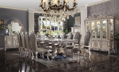 Dresden 11-Piece Luxurious Formal Dining Table Set Kitchen Furniture Set Include 1 Extendable Dining Table, 8 Side Chairs and 2 Arm Chairs, Set for 10 Persons