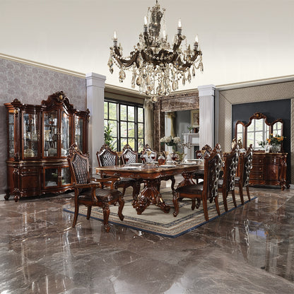 Picardy Buffet & Hutch Honey Oak Finish 68227