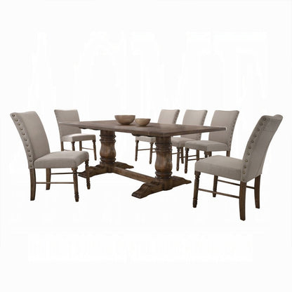Leventis 9-ps Dining Table Set Includes 1 Dining Table and 8 Side Chairs, Set for 8-Person