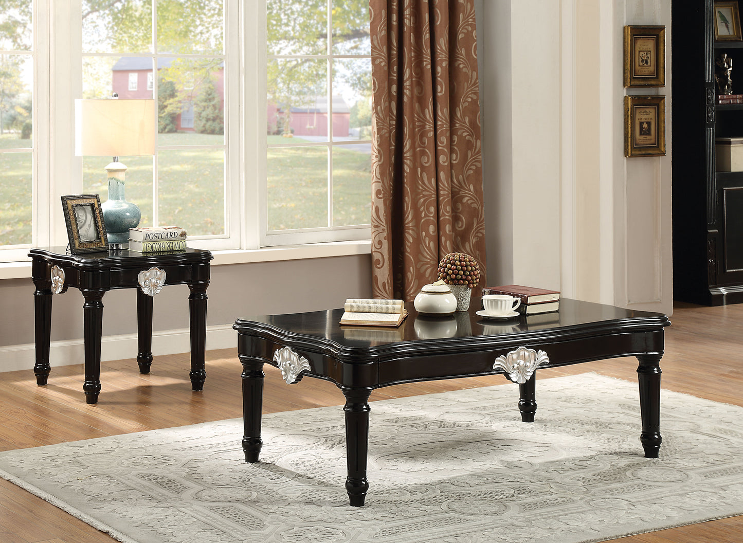 Ernestine 4-Piece Living Room Set Include Sofa w/ 7 Pillows, Loveseat w/ 5 Pillows, Chair w/ 2 Pillows and Coffee Table