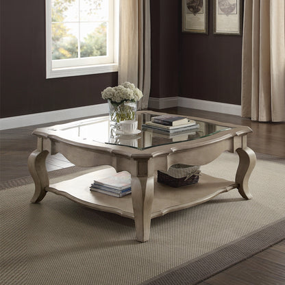 Chelmsford 4-Piece Living Room Set Include Sofa w/ 5 Pillows, Loveseat w/ 2 Pillows, Chair w/ 1 Pillow and Coffee Table