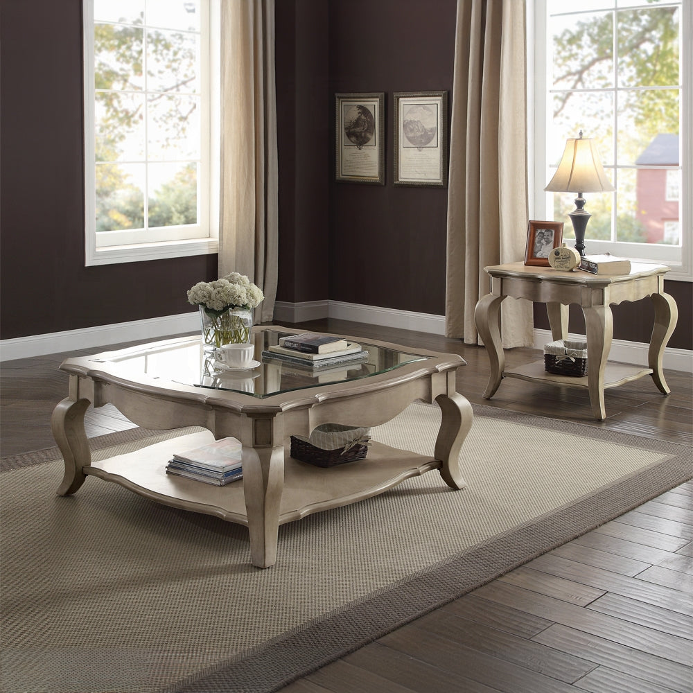 Chelmsford 4-Piece Living Room Set Include Sofa w/ 5 Pillows, Loveseat w/ 2 Pillows, Chair w/ 1 Pillow and Coffee Table