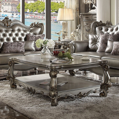 Versailles Collection Luxury 4-Piece Living Room Set, Including Sofa, Loveseat, Chair and Coffee Table