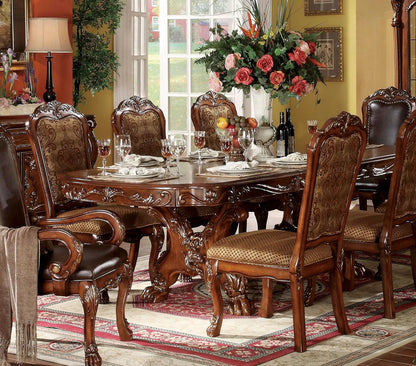 Dresden Side Chair in Fabric & Cherry Oak Set of 2