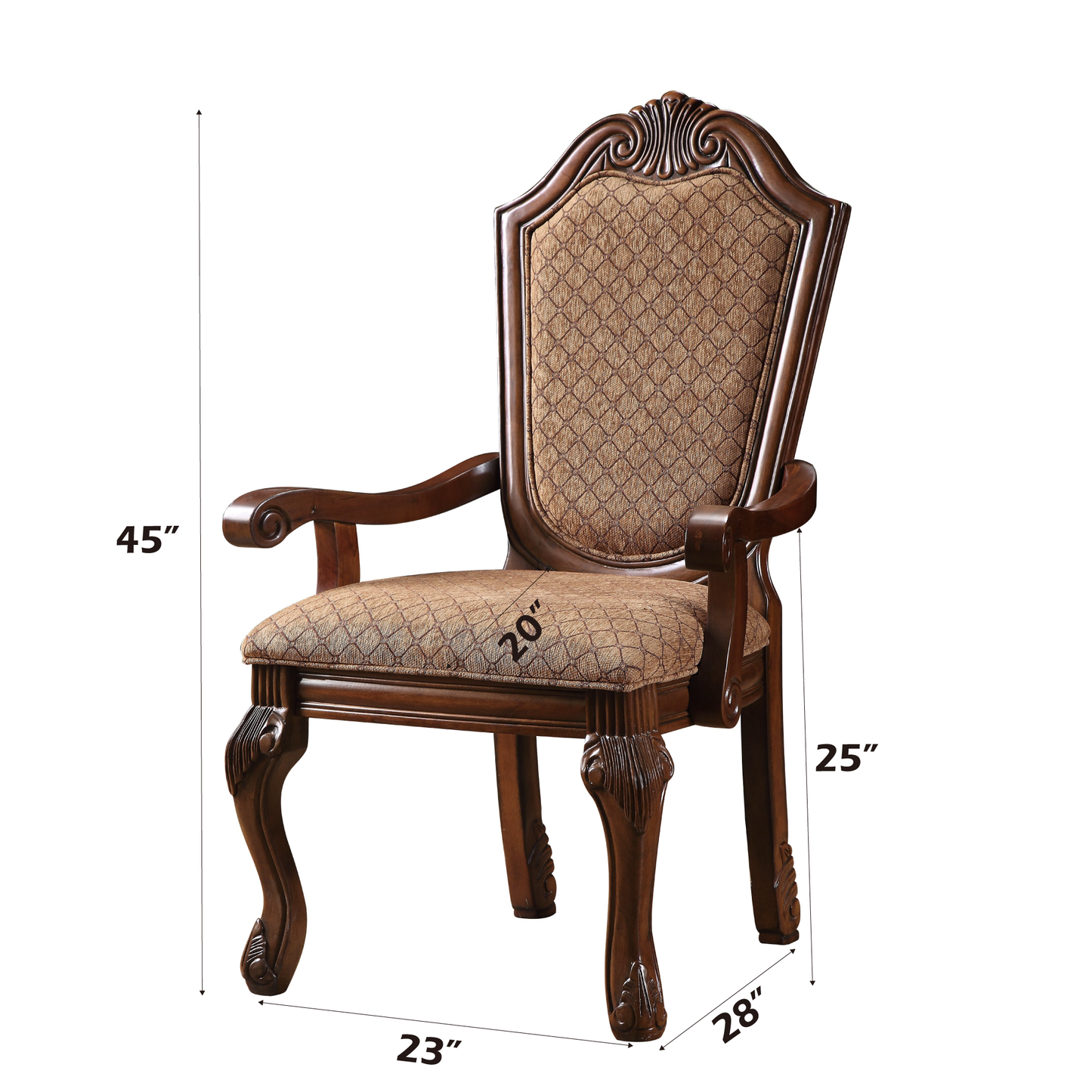 Chateau De Ville 10-Piece Dining Set Include 1 Dining Extension Table, 6 Side Chairs, 2 Arm Chairs and 1 Buffet & Hutch