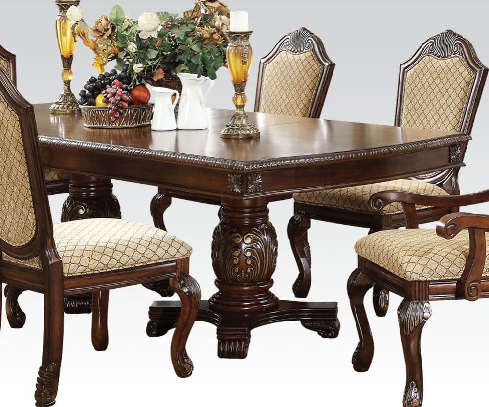 Chateau De Ville 10-Piece Dining Set Include 1 Dining Extension Table, 6 Side Chairs, 2 Arm Chairs and 1 Buffet & Hutch