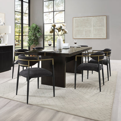 Jaramillo 7-Piece Wooden Dining Table Set for 6 Including 1 Table and 6 Chairs