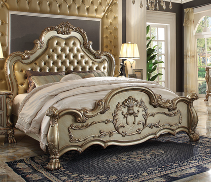 Dresden Bed in Gold Patina