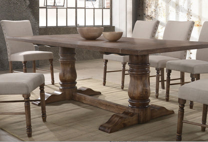 Leventis 9-ps Dining Table Set Includes 1 Dining Table and 8 Side Chairs, Set for 8-Person