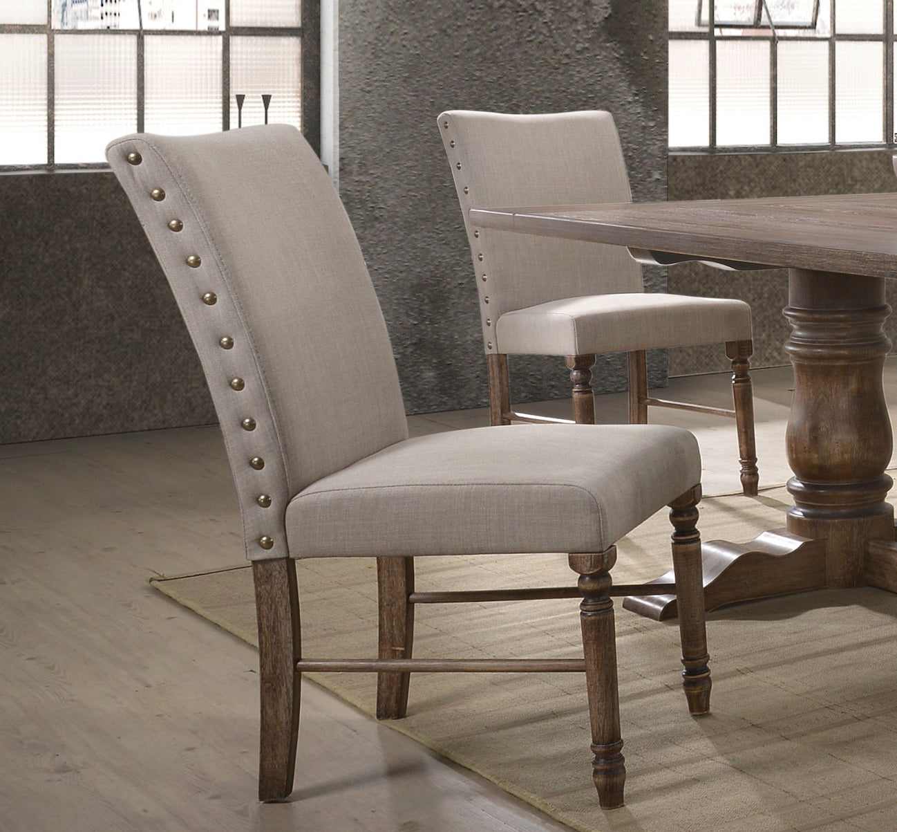Leventis 9-ps Dining Table Set Includes 1 Dining Table and 8 Side Chairs, Set for 8-Person