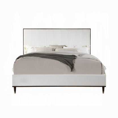 Carena 6-Piece Modern Luxury Bedroom Set Includes Panel Bed, Dresser, Chest, 2x Nightstands and Mirror, Box Spring Required