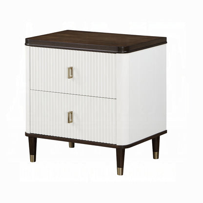 Carena 6-Piece Modern Luxury Bedroom Set Includes Panel Bed, Dresser, Chest, 2x Nightstands and Mirror, Box Spring Required