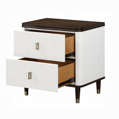 Carena 6-Piece Modern Luxury Bedroom Set Includes Panel Bed, Dresser, Chest, 2x Nightstands and Mirror, Box Spring Required