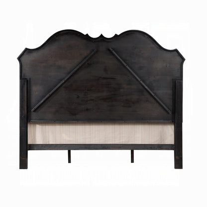 Chelmsford 6-Piece Contemporary Solid Wood Bedroom Set Includes Panel Bed, Assembled Dresser, Assembled Chest, 2xAssembled Nightstand and Mirror, Box Spring Required