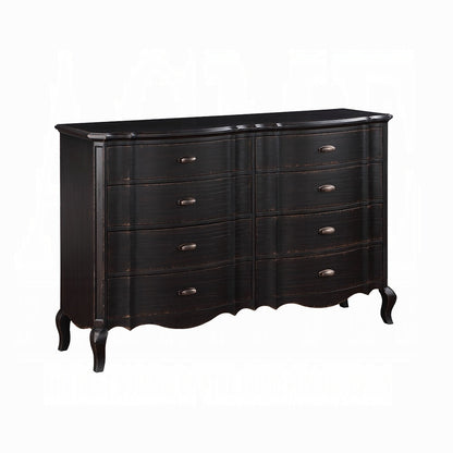 Chelmsford 6-Piece Contemporary Solid Wood Bedroom Set Includes Panel Bed, Assembled Dresser, Assembled Chest, 2xAssembled Nightstand and Mirror, Box Spring Required