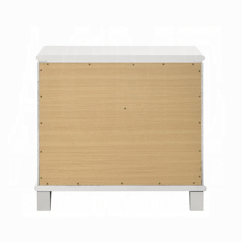Tarian 6-Piece Modern Luxury Bedroom Set Includes Panel Bed w/Led & Storage, Assembled Dresser, Assembled Chest, 2xAssembled Nightstands and Mirror, Box Spring Not Required