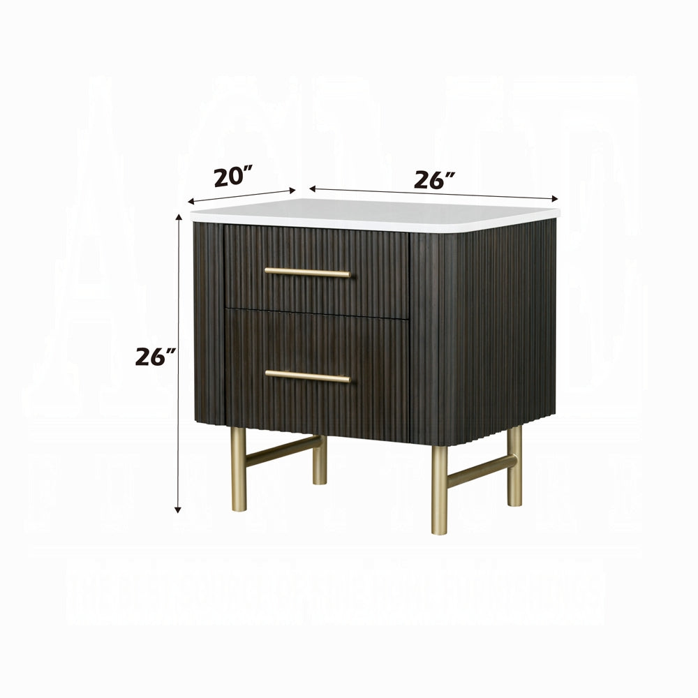 Clayten 6-Piece Modern Luxury Bedroom Set Includes Panel Bed, Assembled Dresser, Assembled Chest, 2xAssembled Nightstands and Mirror, Box Spring NOT Required