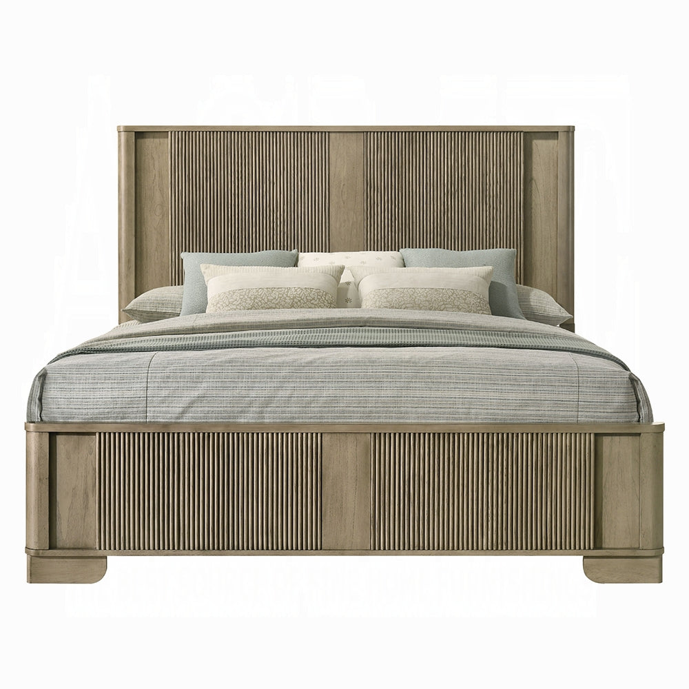 Lakkari Solid Wood Bed in Antique Oak