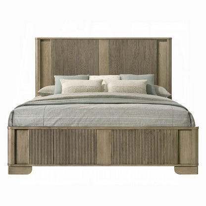 Lakkari Solid Wood Bed in Antique Oak