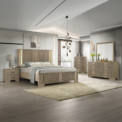 Lakkari Solid Wood Bed in Antique Oak