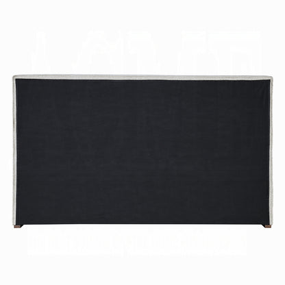 Boxter Solid Wood Bed w/Storage in Gray Linen