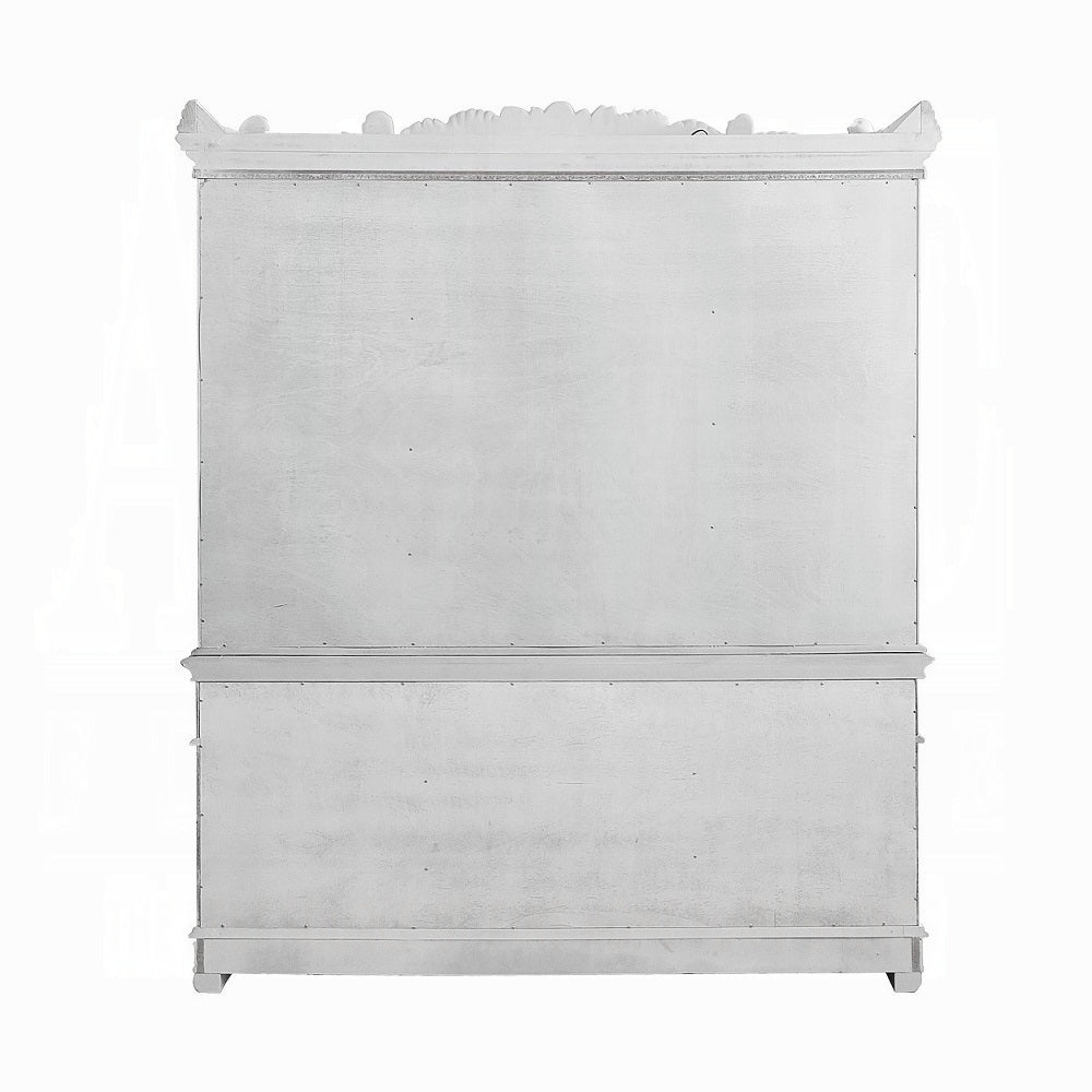 Vendome Buffet & Hutch Antique Pearl Finish DN01350