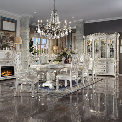 Vendome Buffet & Hutch Antique Pearl Finish DN01350