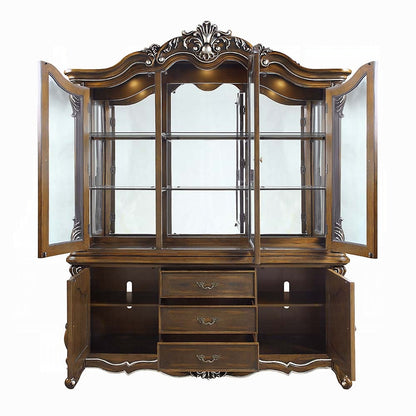 Latisha Buffet & Hutch Antique Oak Finish DN01360