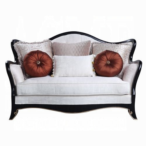 Nurmive Colletion 3-Piece Living Room Set Include Sofa, Loveseat and Chair, Beige Fabric
