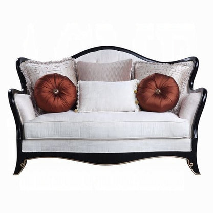 Nurmive Colletion 3-Piece Living Room Set Include Sofa, Loveseat and Chair, Beige Fabric