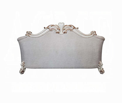Vendome II Colletion 4-Piece Living Room Set Include Sofa, Loveseat, Chair and Coffee Table, Antique Pearl Finish