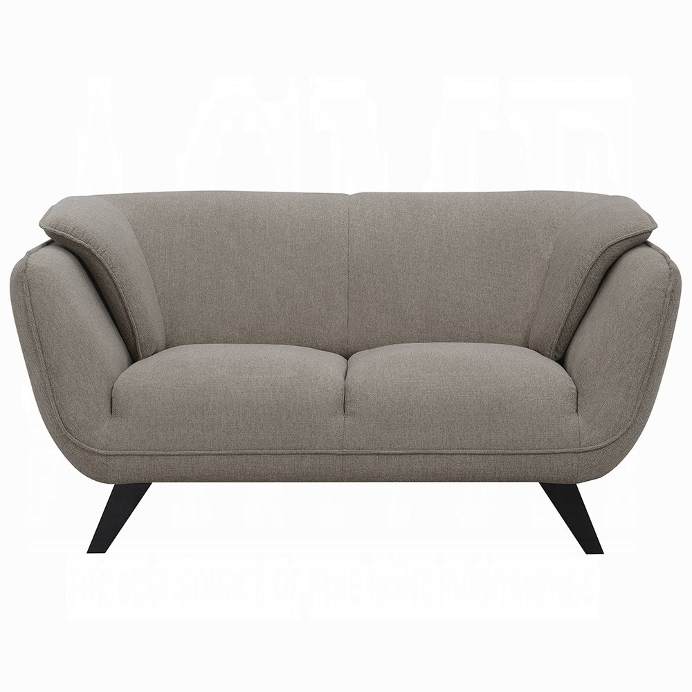 Nayeli Collection 3-Piece Living Room Set Include Sofa, Loveseat and Chair, Brown Linen