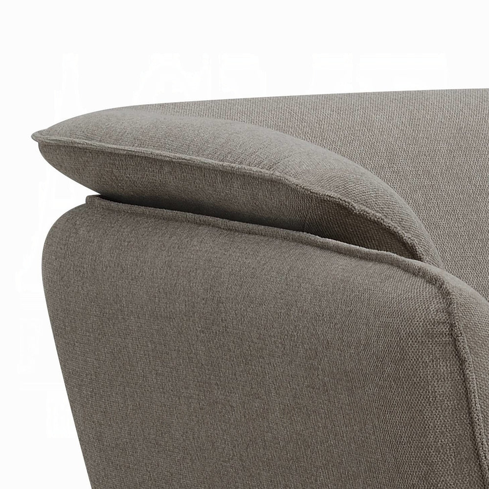 Nayeli Collection 3-Piece Living Room Set Include Sofa, Loveseat and Chair, Brown Linen