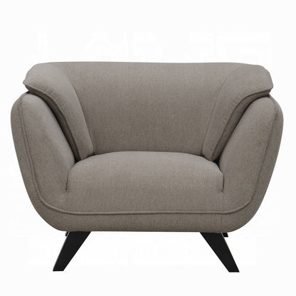Nayeli Collection 3-Piece Living Room Set Include Sofa, Loveseat and Chair, Brown Linen