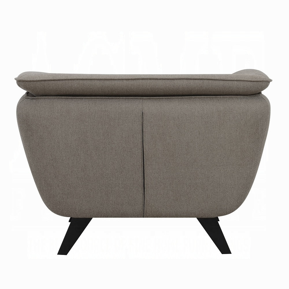 Nayeli Collection 3-Piece Living Room Set Include Sofa, Loveseat and Chair, Brown Linen