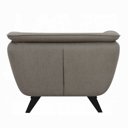 Nayeli Collection 3-Piece Living Room Set Include Sofa, Loveseat and Chair, Brown Linen