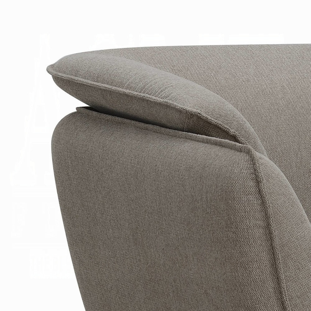 Nayeli Collection 3-Piece Living Room Set Include Sofa, Loveseat and Chair, Brown Linen
