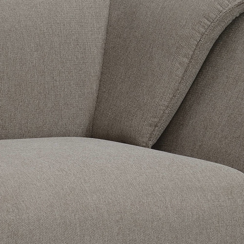 Nayeli Collection 3-Piece Living Room Set Include Sofa, Loveseat and Chair, Brown Linen