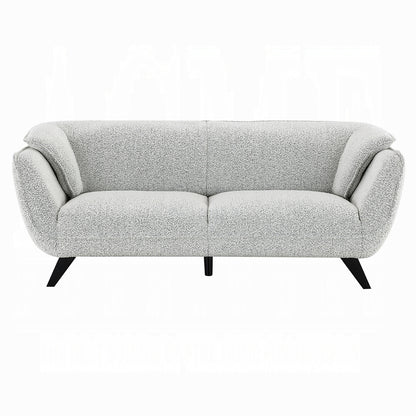 Nayeli 4-Piece Living Room Set Include Sofa, Loveseat, Chair and Coffee Table, Light Gray Boucle