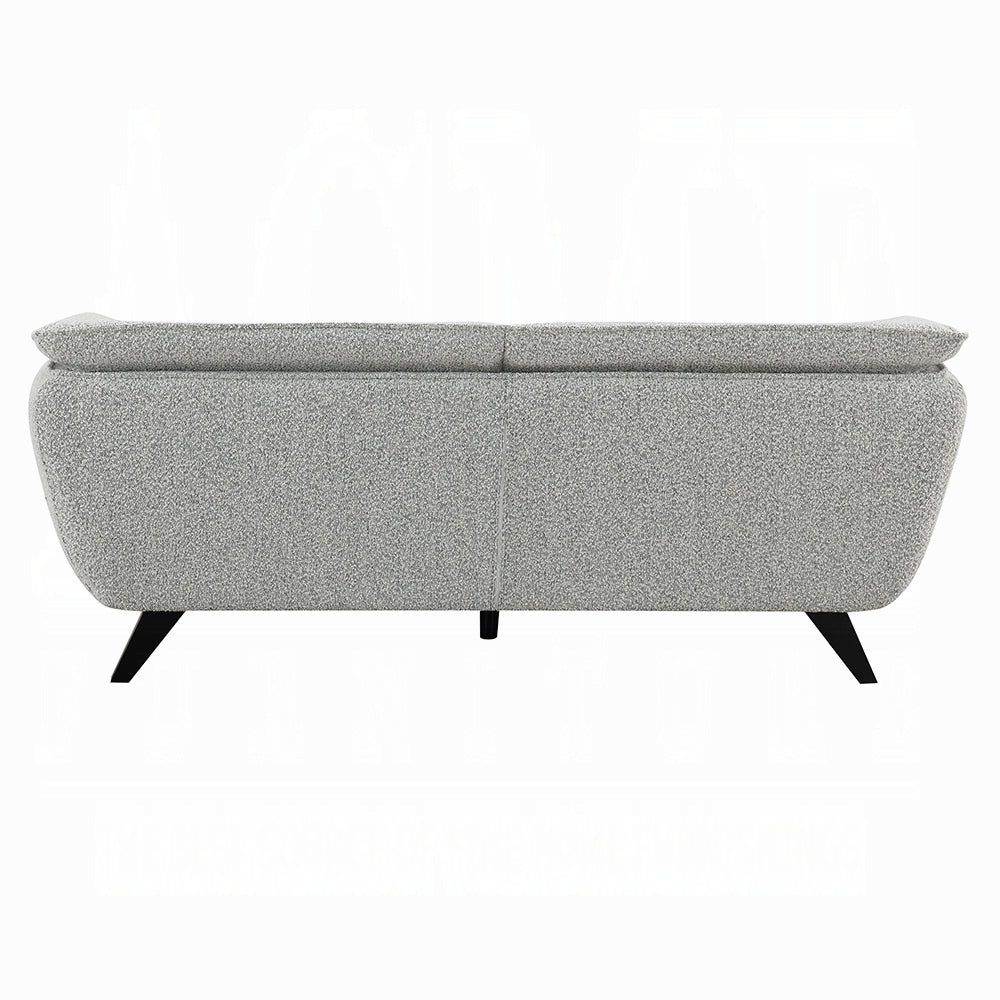 Nayeli 4-Piece Living Room Set Include Sofa, Loveseat, Chair and Coffee Table, Light Gray Boucle