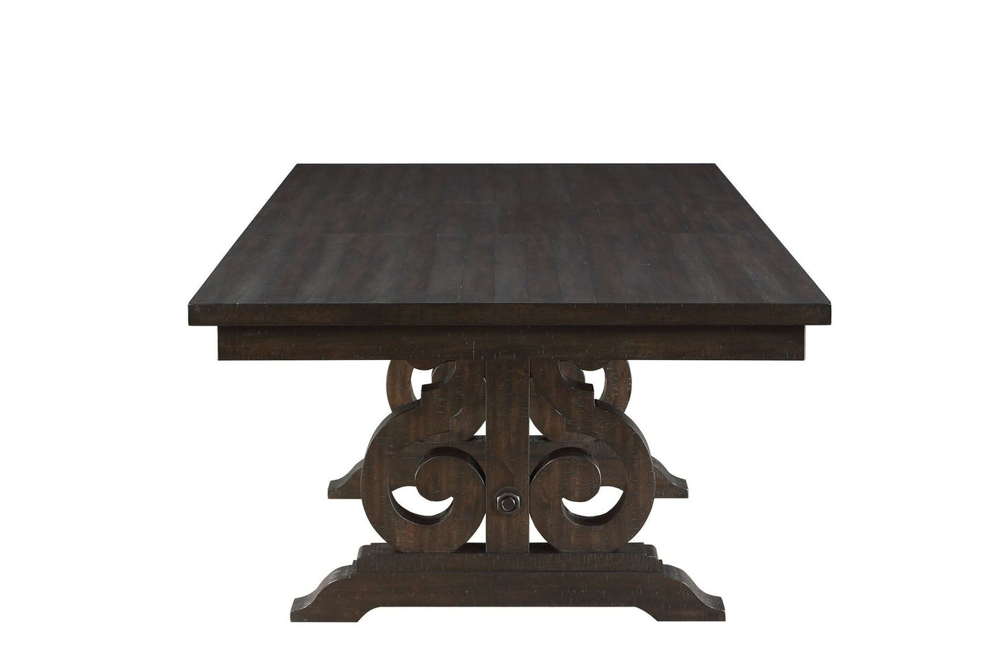 Maisha Kitchen Furniture Set 11Ps Casual Solid Wood Dining Table Set Include 1 Extendable Dining Table, 10 Side Chairs, Set for 10 Persons