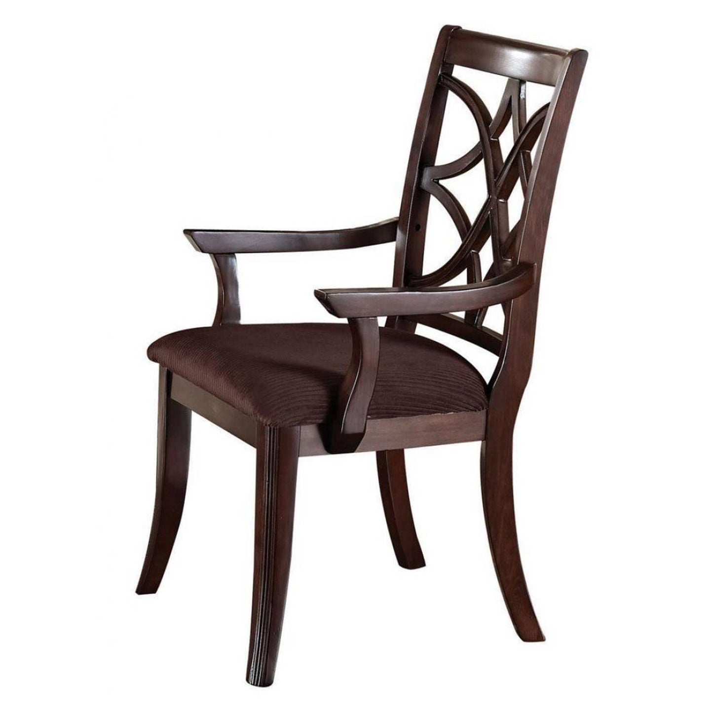 7Pcs Wood Dining Table Set with Leaf Acme Furniture 60255 Keenan Dark Walnut