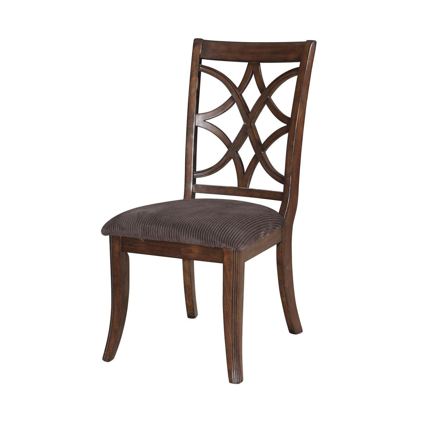 7Pcs Wood Dining Table Set with Leaf Acme Furniture 60255 Keenan Dark Walnut