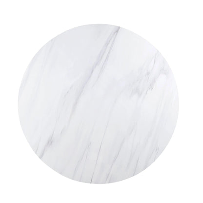Rustic White Marble & Espresso Dining Table Set by Acme Gerardo DN00090-5pcs