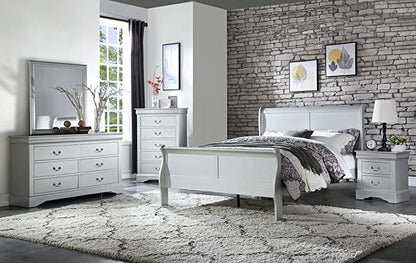 6-Piece Bedroom Set Bed, Dress, Chest, Mirror and 2 Nightstands