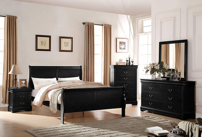 6-Piece Bedroom Set Bed, Dress, Chest, Mirror and 2 Nightstands