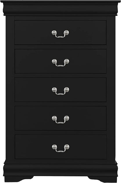 6-Piece Bedroom Set Bed, Dress, Chest, Mirror and 2 Nightstands
