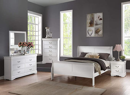 6-Piece Bedroom Set Bed, Dress, Chest, Mirror and 2 Nightstands